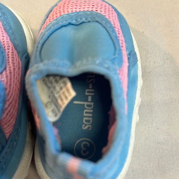 Pink and Blue Slip-On Baby Walker Shoes - Picture 5 of 5